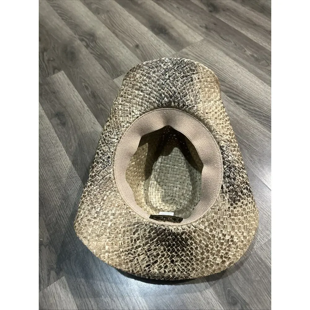 Dorfman Pacific Co western hat Brown Snake Skin Look